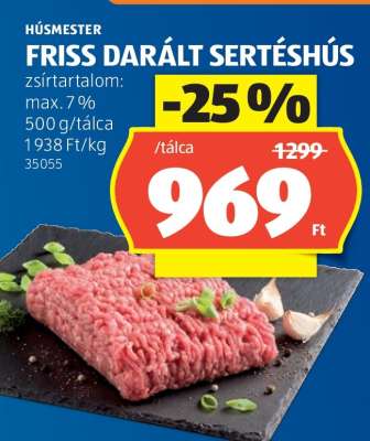 Friss, darált sertéshús