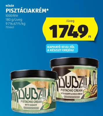 Nébár Pisztáciakrém