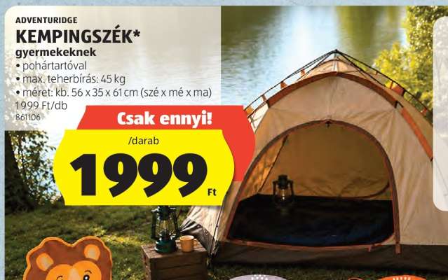 Kempingszék gyerekeknek