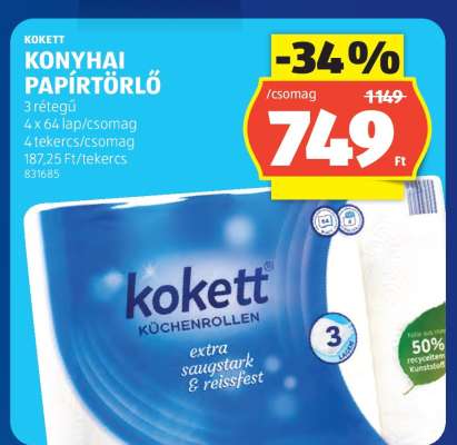 Kokett Konyhai Papírtörlő