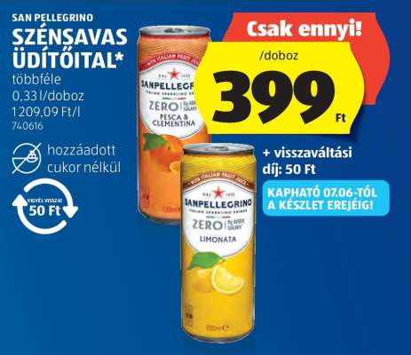 San Pellegrino szénsavas üdítőital