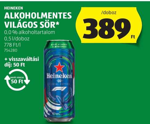 Heineken Alkoholmentes világos sör