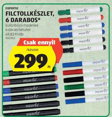 EXPERTIZ FILCTOLLKÉSZLET, 6 DARABOS
