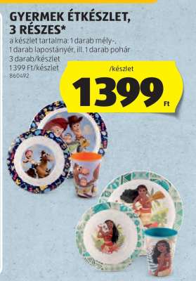 Gyermek étkészlet, 3 részes