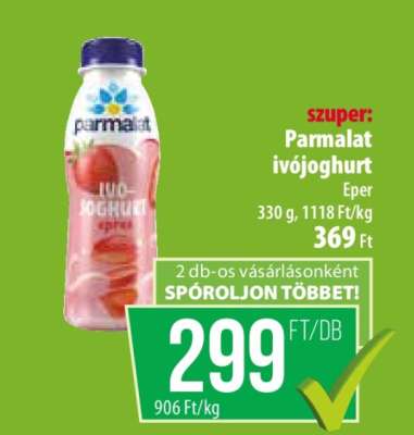 Parmalat ivójoghurt Eper
