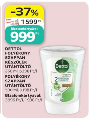 Dettol Folyékony Szappan Készülék Utántöltő