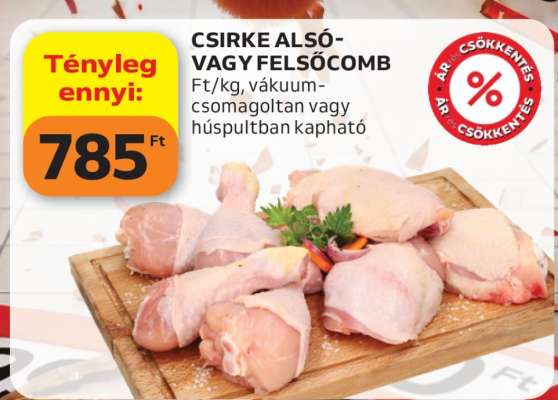 Csirke alsó- vagy felsőcomb