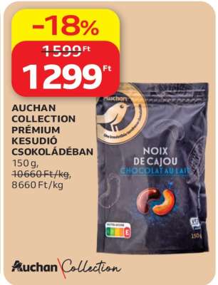 AUCHAN COLLECTION PRÉMIUM KESUDIÓ CSOKOLÁDÉBAN