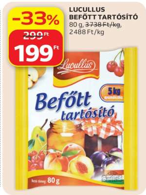 LUCULLUS BEFŐTT TARTÓSÍTÓ