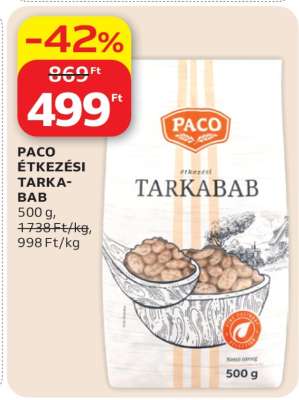 PACO ÉTKEZÉSI TARKABAB