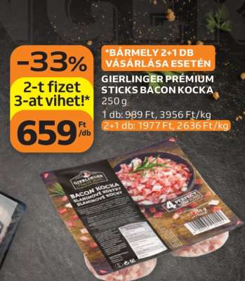 GIERLINGER PREMIUM STICKS BACON KOCKA