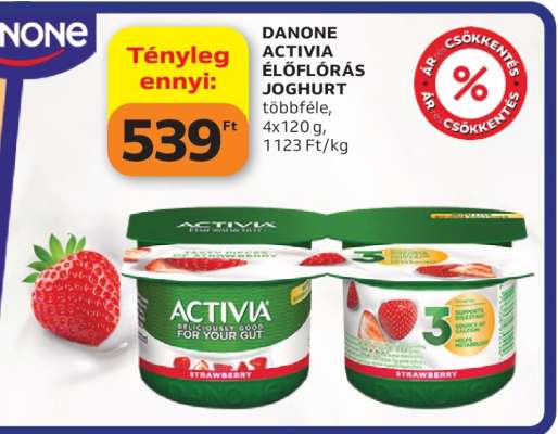 DANONE Activia élőflórás joghurt