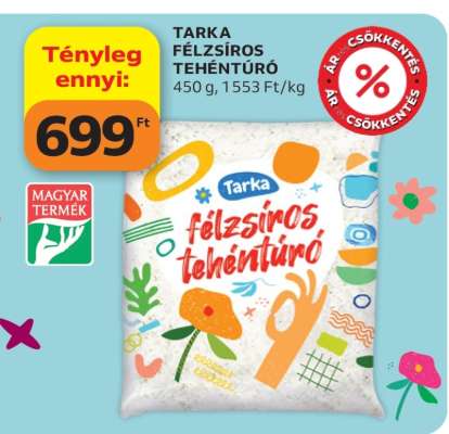 Tarka Félzsíros Tehéntúró