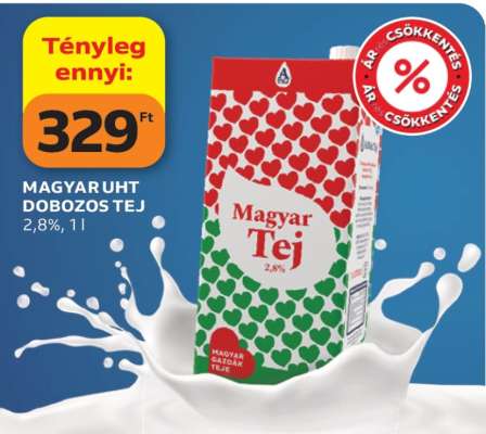 MAGYAR UHT DOBOZOS TEJ
