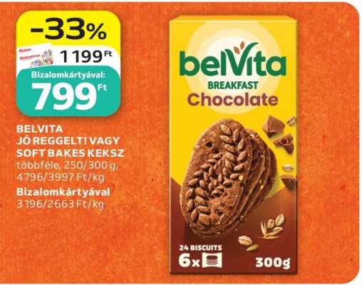 BELVITA JÓ REGGELT! VAGY SOFT BAKES KEKSZ