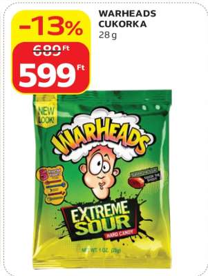 WARHEADS Cukorka