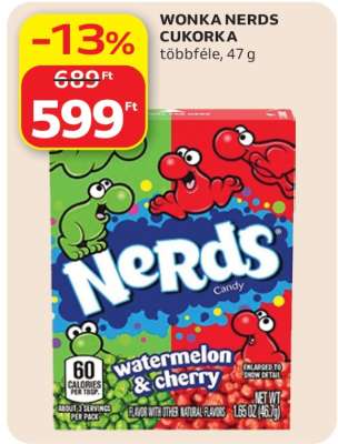 WONKA NERDS CUKORKA