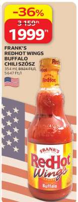 FRANK’S REDHOT WINGS BUFFALO CHILISZÓSZ