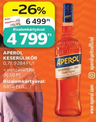 APEROL KESERŰLIKŐR