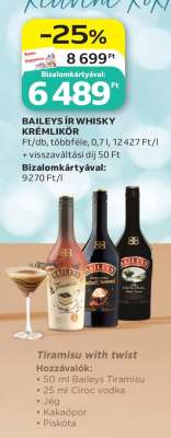 BAILEYS ÍR WHISKY KRÉMLIKŐR