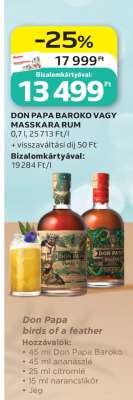 DON PAPA BAROKO VAGY MASSKARA RUM