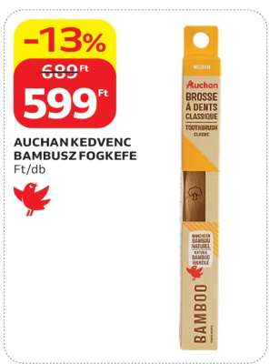 AUCHAN KEDVENC BAMBUSZ FOGKEFE