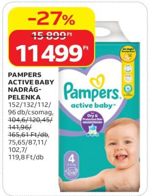 Pampers Active Baby Nadrág-Pelenka