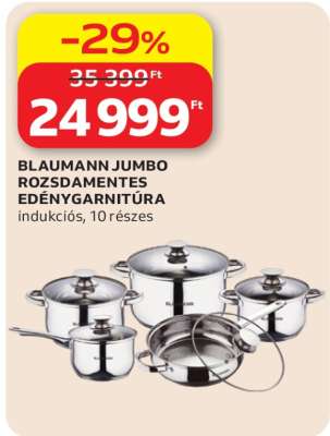 BLAUMANN JUMBO ROZSDAMENTES EDÉNYGARNITÚRA