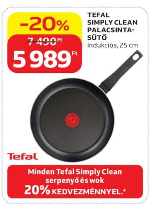 TEFAL SIMPLY CLEAN PALACSINTA-SÜTŐ