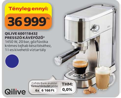 QILIVE 600118432 PRESSZÓ KÁVÉFŐZŐ