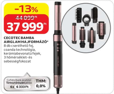CECOTEC BAMBA AIRGLAM HAJFORMÁZÓ