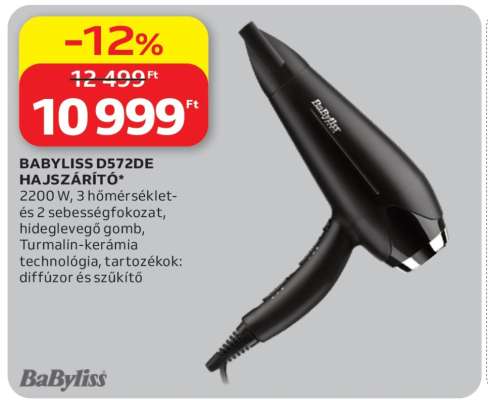 BABYLISS D572DE HAJSZÁRÍTÓ