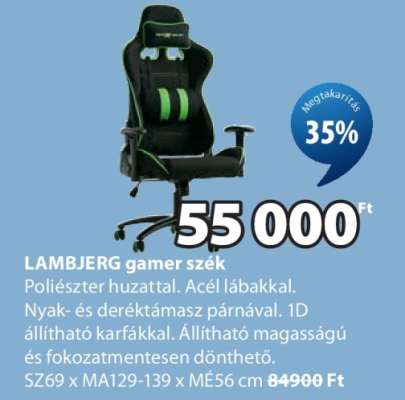 LAMBJERG gamer szék