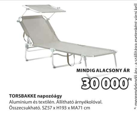 TORSBAKKE napozóágy