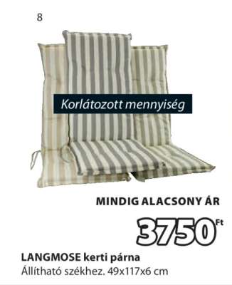LANGMOSE KERTI PÁRNA