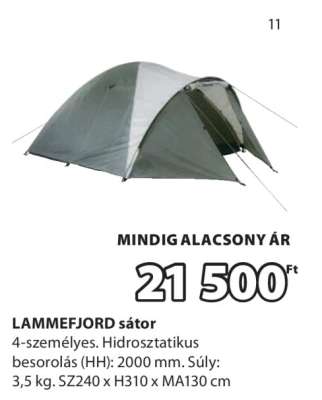 LAMMEFJORD sátor