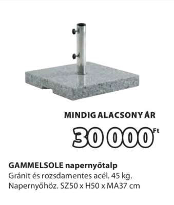 GAMMELSOLE napernyőtalp
