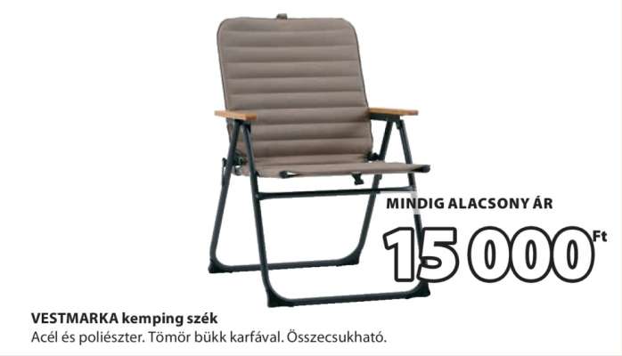 VESTMARKA kemping szék