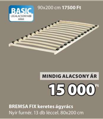 BREMSA FIX keretes ágyrács