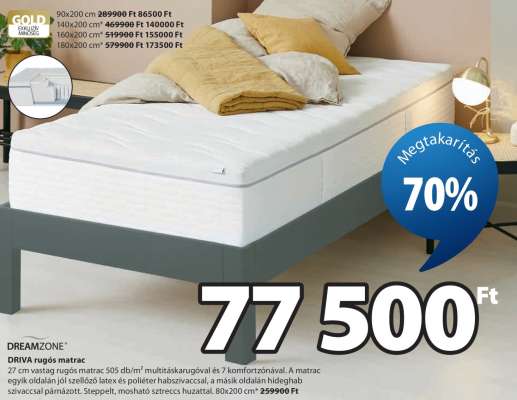 DREAMZONE™ DRIVA rugós matrac