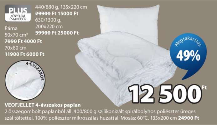 VEOFJELLET 4-évszakos paplan