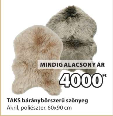 TAKS báránybőrszerű szőnyeg