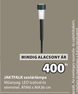 JAKTFALK szolárlámpa