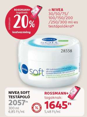 NIVEA SOFT TESTÁPOLÓ