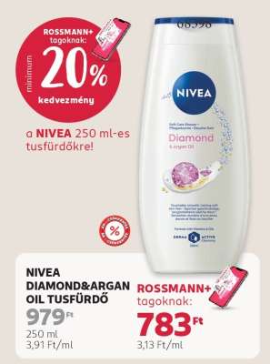 NIVEA DIAMOND&ARGAN OIL TUSFÜRDŐ