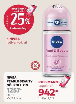 NIVEA PEARL&BEAUTY NŐI ROLL-ON
