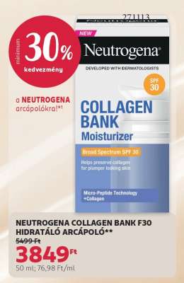NEUTROGENA COLLAGEN BANK F30 HIDRATÁLÓ ARCKRÉM