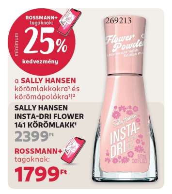 SALLY HANSEN INSTA-DRI FLOWER 141 KÖRÖMLAKK