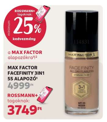 MAX FACTOR FACEFINITY 3IN1 55 ALAPOZÓ