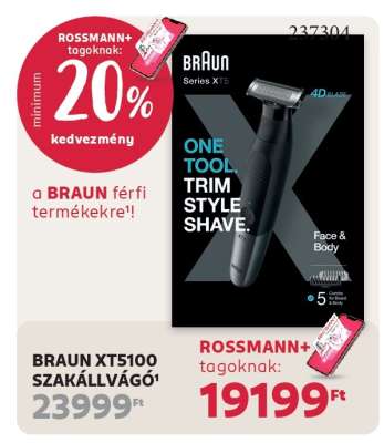 BRAUN XT5100 SZAKÁLLVÁGÓ